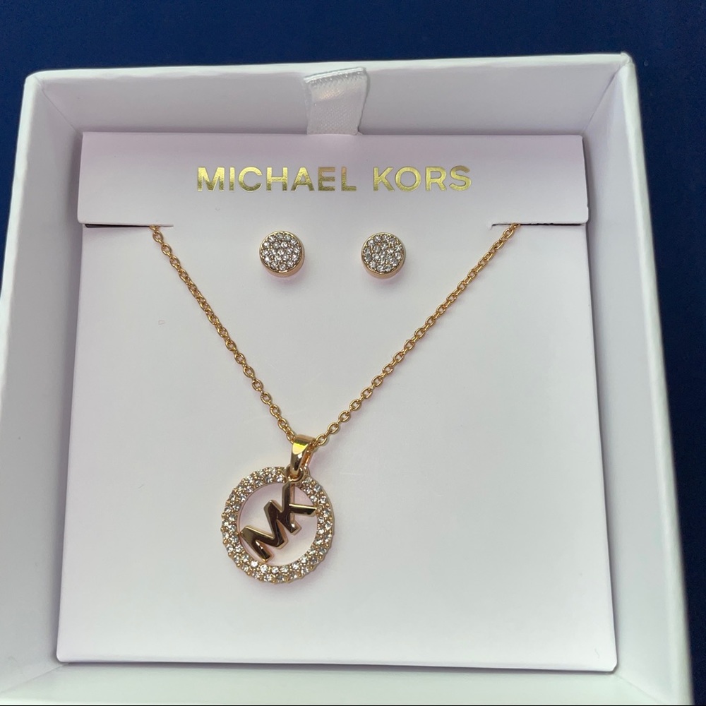 MK Necklace and earrings set